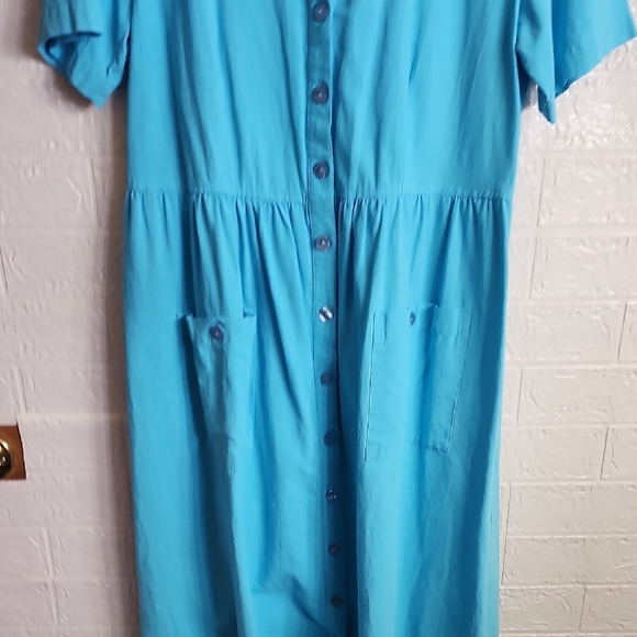 Appleseed's Vibrant Blue Midi Dress - Picture 5 of 8